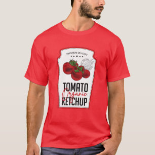 Tomato Ketchup Sauce Flaschenetikett Funny Hallowe T-Shirt