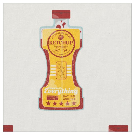 Tomato Ketchup Stoff (Nahaufnahme)