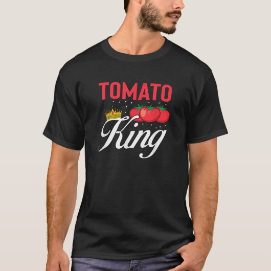 Tomato King Funny Vegan Tomaten Lover T-Shirt (Vorderseite)