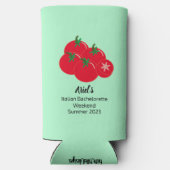 Tomato & Mint Summer Bachelorette Wedding Weekend Selters Dosenkühler (Rückseite)