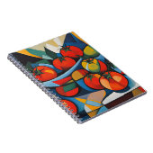 Tomato Modern Art Notebook Notizblock (Rechte Seite)