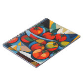 Tomato Modern Art Notebook Notizblock (Linke Seite)
