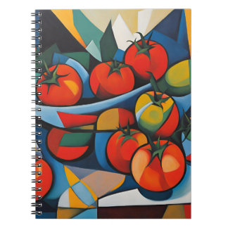 Tomato Modern Art Notebook Notizblock