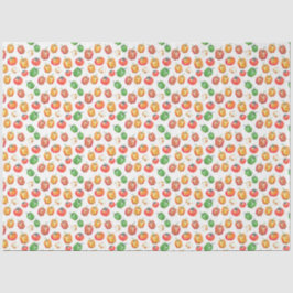 Tomato-Paprikaschoten Zwiebel HandGezeichnet Feins Seidenpapier