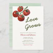 Tomato Party Thema Couple Dusche Einladung (Vorne/Hinten)