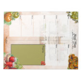 Tomato Paste Blank Meal Planner Notizblock (Vorderseite)
