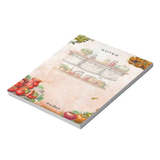 Tomato Paste Blank Notepad Notizblock (Rotiert)