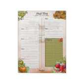Tomato Paste Meal Planner Notizblock (Rotiert)