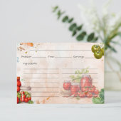 Tomato Paste Recicard Begleitkarte (Stehend Vorderseite)