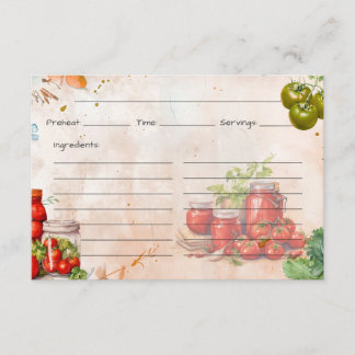 Tomato Paste Recicard Begleitkarte