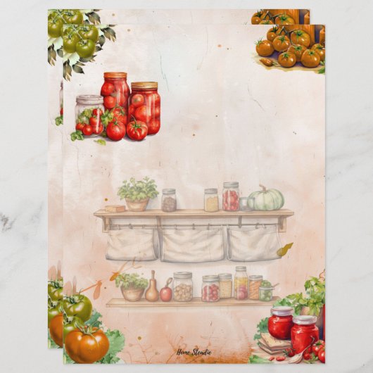 Tomato Paste Vollleere Seite Rezept (Vorne/Hinten)