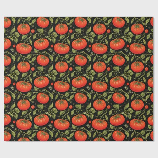 Tomato Pattern Geschenkpapier (Flach)