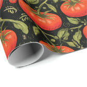 Tomato Pattern Geschenkpapier (Rolleneckpunkt)