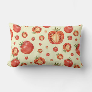 Tomato Pattern Lendenkissen