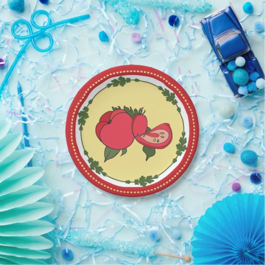 Tomato Picnic Plate Pappteller (Party)