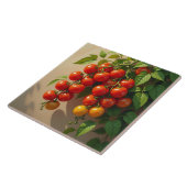 Tomato Plant Gardening Themed Summer Vibes Fliese (Seite)