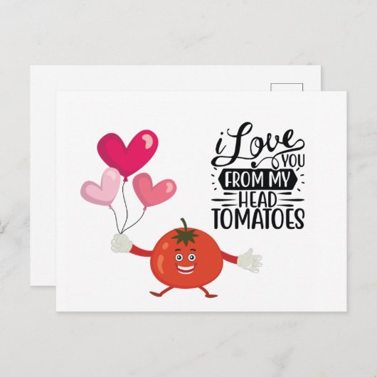 Tomato Postcard Feiertagspostkarte (Vorne/Hinten)