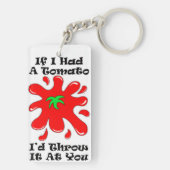 Tomato Rectangle Schlüsselanhänger (Rückseite)