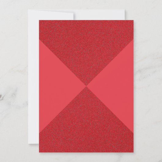 Tomato Red Cross Diamond Card - Anpassbar Save The Date (Vorderseite)