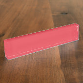 Tomato Red Custom Desk Namplate Namensplakette (Seite)