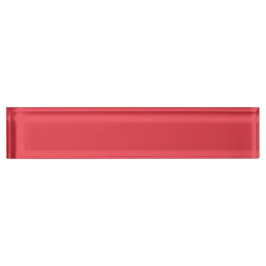 Tomato Red Custom Desk Namplate Namensplakette (Vorderseite)