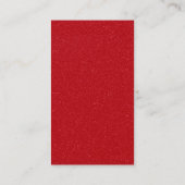 Tomato Red Drip on White Calling Card – Customize Telefonnummerkarte (Rückseite)