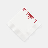 Tomato Red Drip Party Paper Napkin – Customizable Serviette (Ecke)