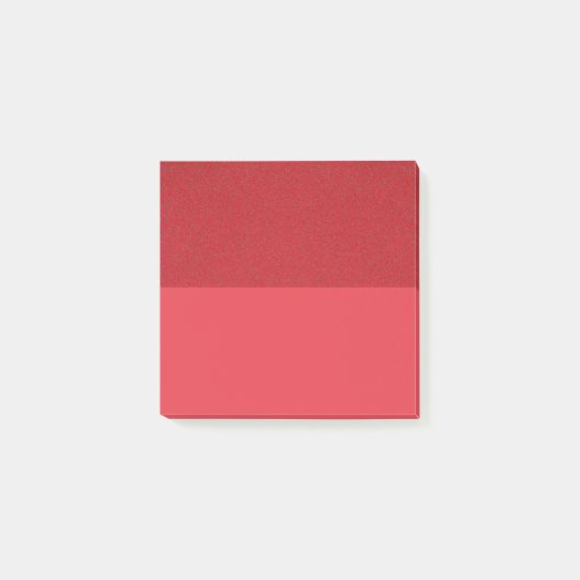 Tomato Red Dual Texture Post-It Notes - Anpassen Post-it Klebezettel (Vorderseite)