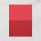 Tomato Red Dual-Tone Custom Business Card Visitenkarte (Vorderseite)
