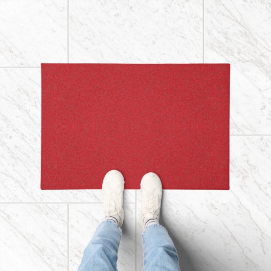 Tomato Red Dual-Tone Custom Doormat Fußmatte (Indoor)