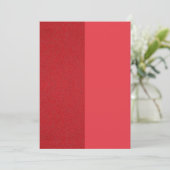 Tomato Red Duo Flachkarte - Individuelles Design Save The Date (Stehend Vorderseite)