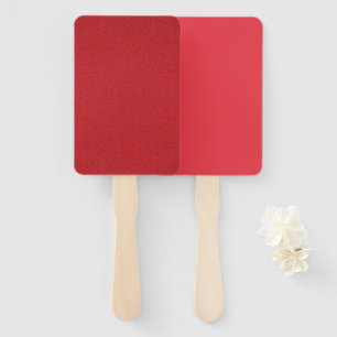 Tomato Red Duo Handfan Set - texturiert & fest Fächer