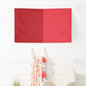 Tomato Red Duo Textur Custom Banner (Insitu)