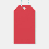 Tomato Red Duo Texture Gift Tag - Anpassbar Geschenkanhänger (Rückseite)