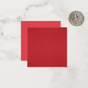 Tomato Red Duo-Tone Square flache Note Card (Custo Mitteilungskarte
