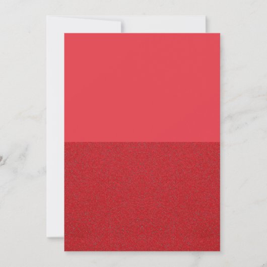 Tomato Red Halb Textured Card - Anpassbar Save The Date (Vorderseite)
