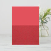 Tomato Red Halb Textured Card - Anpassbar Save The Date (Stehend Vorderseite)
