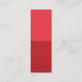 Tomato Red Half Noise Business Card - Anpassbar Mini Visitenkarte
