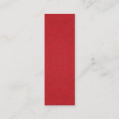 Tomato Red Half Texture Business Card - Anpassen Mini Visitenkarte (Vorderseite)