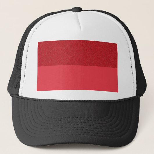 Tomato Red Horizontal Split Trucker Hat (Custom) Truckerkappe (Vorderseite)
