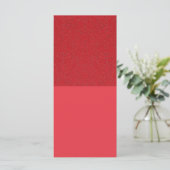 Tomato Red Noise Flat Card - Anpassbare Schere (Stehend Vorderseite)