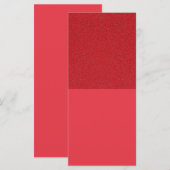 Tomato Red Noise Flat Card - Anpassbare Schere (Vorne/Hinten)
