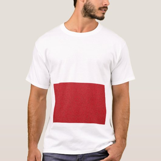 Tomato Red Noise Rectangle T-Shirt - Anpassbar (Vorderseite)