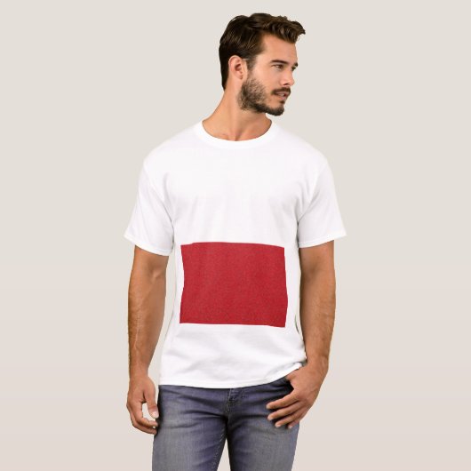 Tomato Red Noise Rectangle T-Shirt - Anpassbar (Vorne ganz)