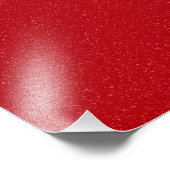 Tomato Red Noise Texture Poster – Customizable (Ecke)