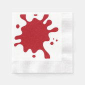 Tomato Red Paint Splash Paper Napkin - Anpassen Serviette (Vorderseite)
