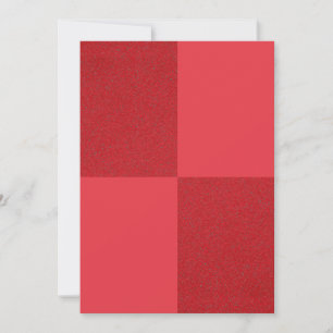 Tomato Red Schachbrett Card - Anpassbares Flachdes Save The Date