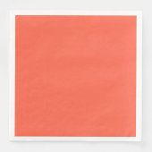 Tomato Red Solid Farbe anpassen Serviette (Vorderseite)