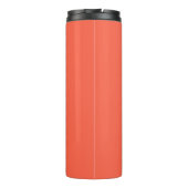 Tomato Red Solid Farbe anpassen Thermosbecher (Rückseite)