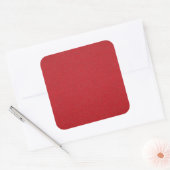 Tomato Red Speckle Vinyl Square Sticker (Custom) (Umschlag)